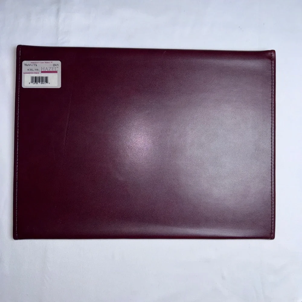 Hazel America's Case Maker Burgundy Vintage Portfolio Folder Latch Closure USA